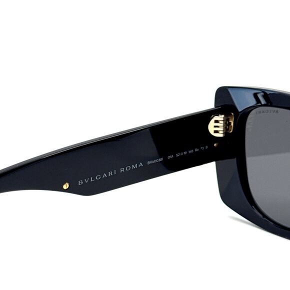 New, BVLGARI Sunglasses Roma BV40038I 01A Authentic - Picture 8 of 12
